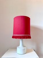 Grande lampe danoise en verre opaline, 1960