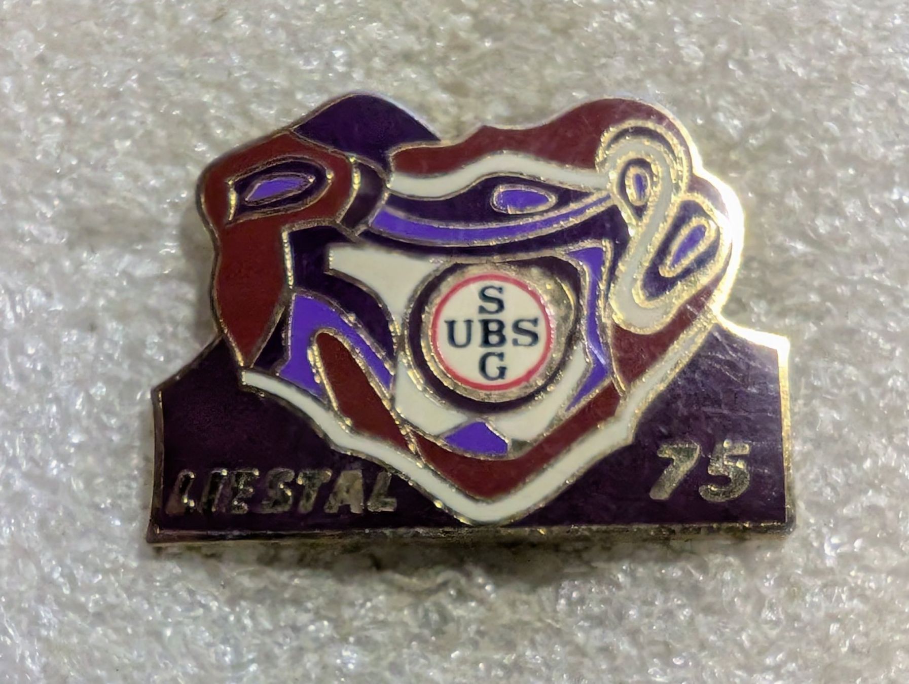 Placchette & Badge: Ansteckpin 182: SBG UBS Liestal – Usato da Oppligen venduto da Pin-Fall-Shop