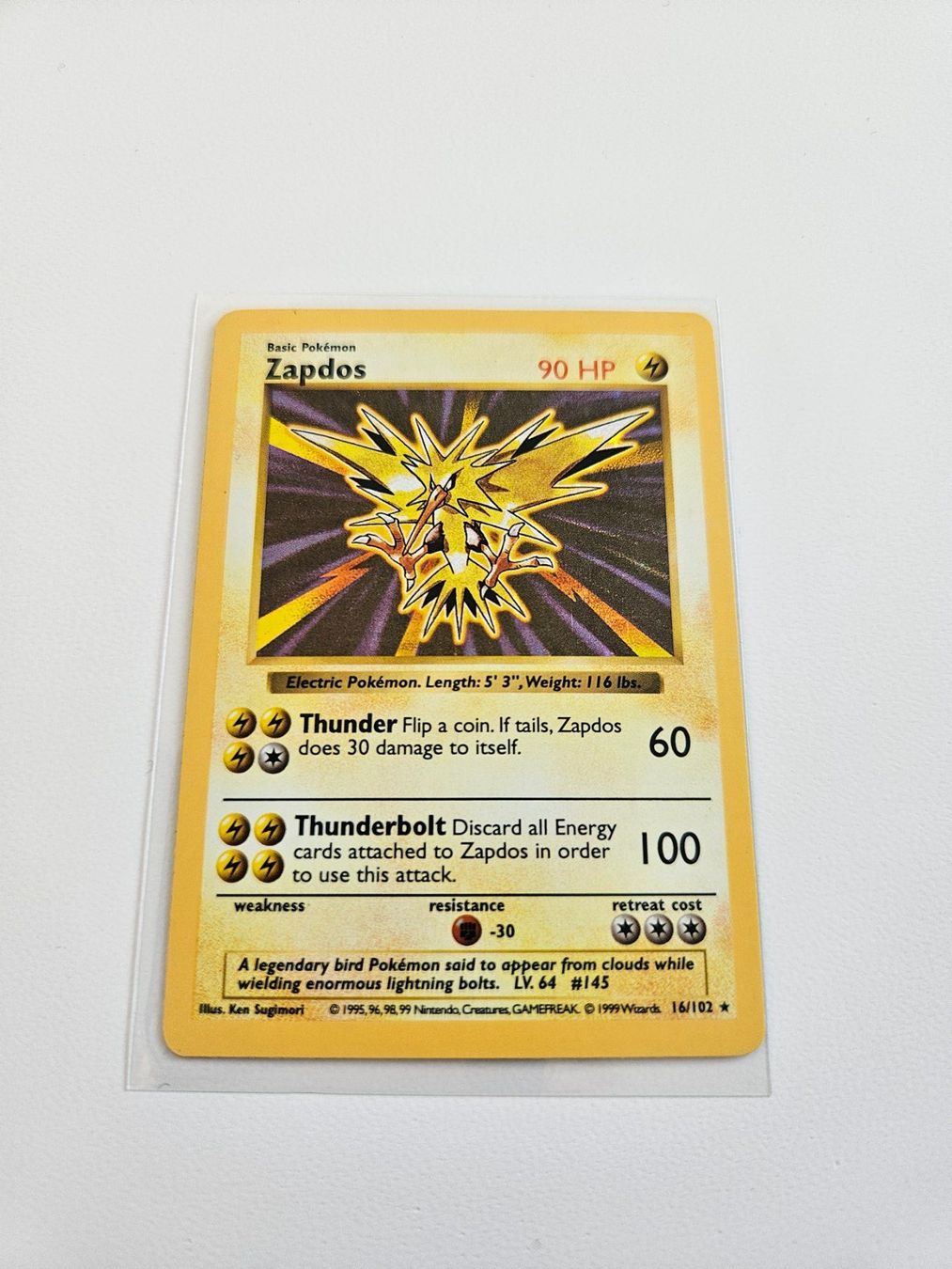 Pokémon Carte collezionabili: Pokemon Shadowless Zapdos Base Set Holo Englisch – Usato da Baar venduto da phi_6xdh 1