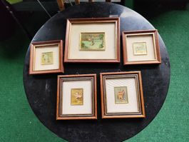5 bilder mit rahmen
