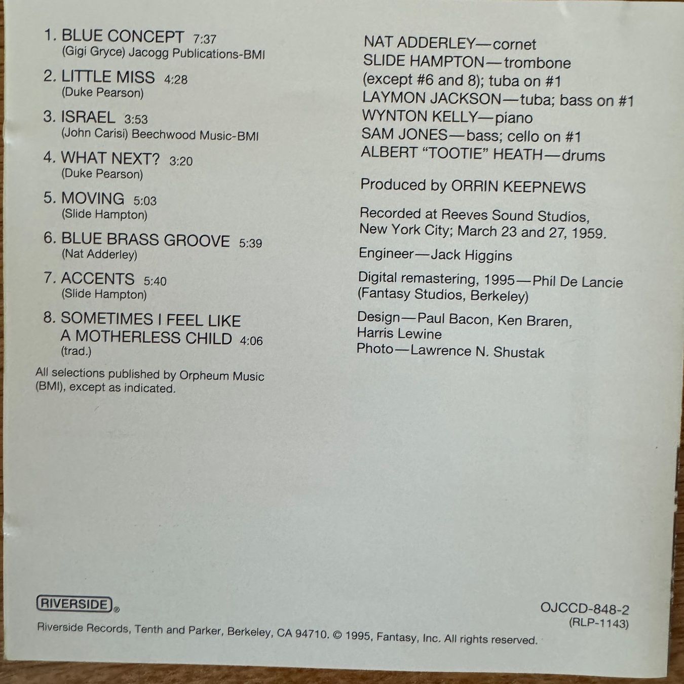 CD: Nat Adderley - much brass (CD) Original Jazz Classics 1959 – Usato da Zug venduto da Mirare9 1