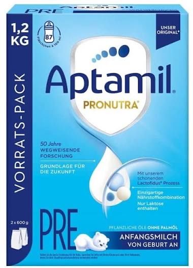 Aptamil Cibi & Specialità: Aptamil PRONUTRA PRE 1200 g (x 3) – Nuovo e nell'imballaggio originale da Zürich venduto da yas_g5hf