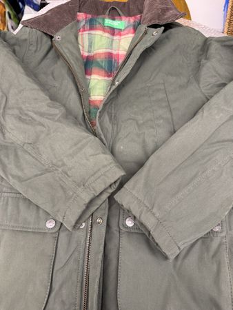 Benetton Jacke, Olivgrün, Jungen Gr. L