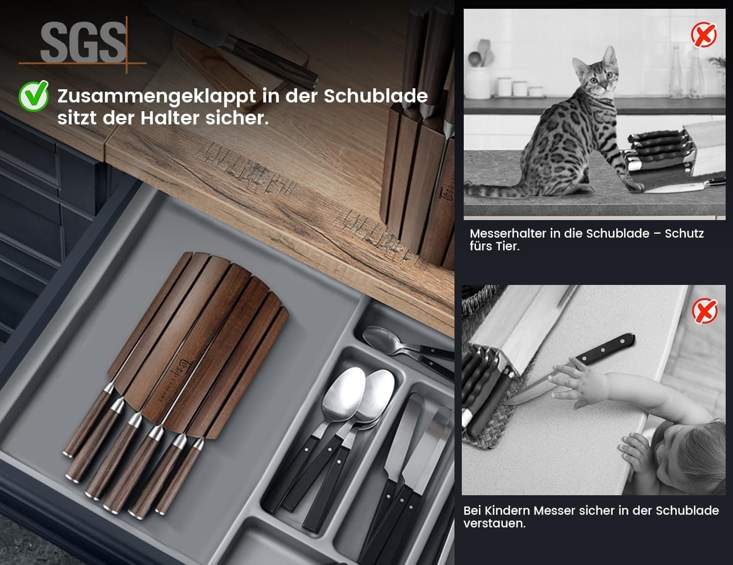 Coltelli: Küchenmesser Set 7-teilig Karbonstahl mit Magnetblock – Nuovo e nell'imballaggio originale da St. Gallen venduto da sch_zsz7 3