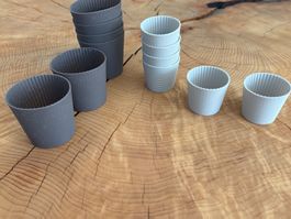 Lot 12 protèges-tasses silicone | Silikon Tassenmanschetten