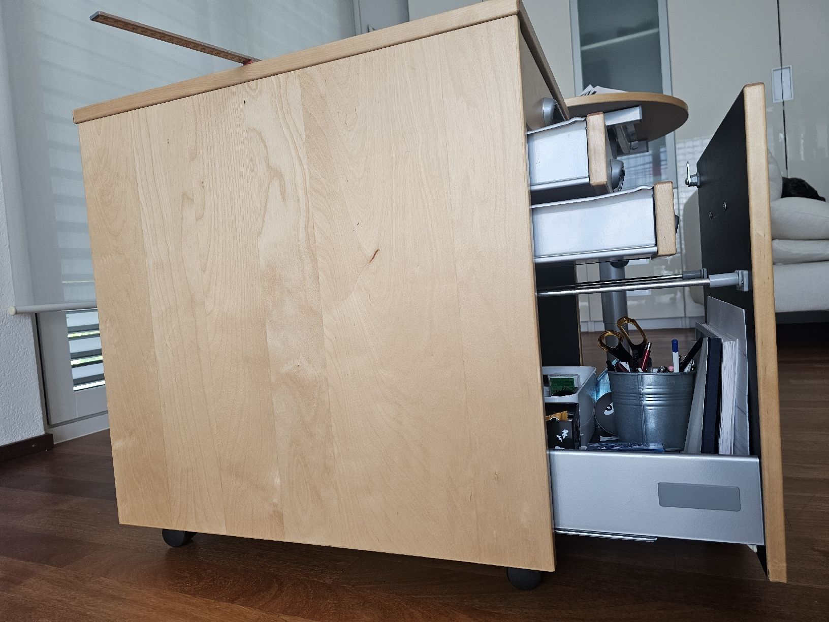Ikea Korpus: Büro Rollcontainer, Buche hell – Gebraucht aus Geroldswil von because 3