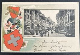 Prägekarte Thun 1904