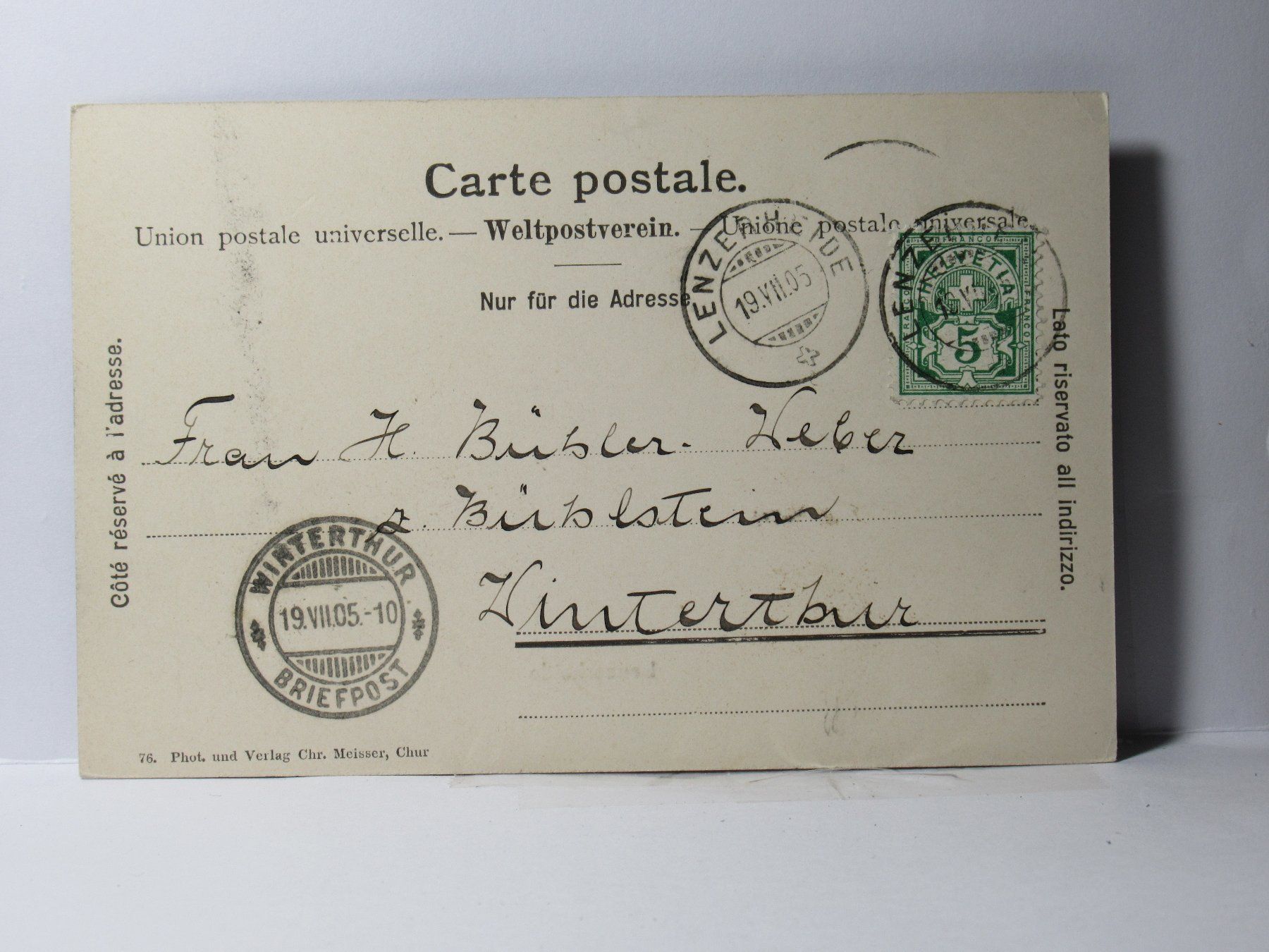 Cartes postales: Lenzerheide 1905 – D'occasion à Grenchen par Bluemchen1900 1