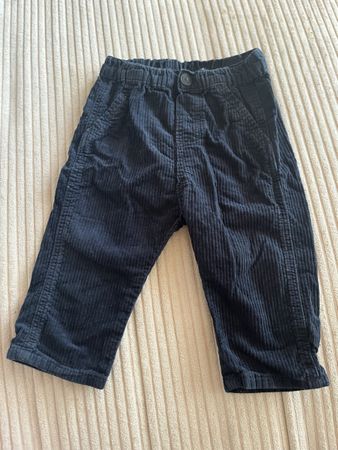 H&M Cordhose, Gr. 80, Dunkelblau, Top Zustand, Herbst 49