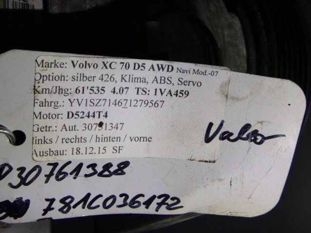 Volvo Tutti pezzi di ricambio auto: Klimakompressor 30761338 Volvo XC70 D5 – Usato da Güttingen venduto da TopMotor 2