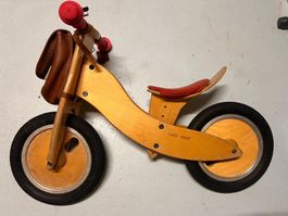LIKEaBIKE Holz-Laufrad mit Ledertasche – guter Zustand