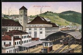 AK St. Gallen, Bahnhof, 1922