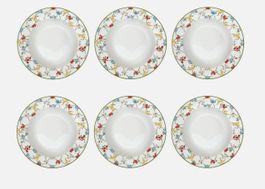 6er Set Suppenteller GARDEN DREAMS Porzelan Neu