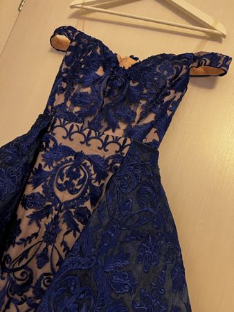 Abendkleid Dunkelblau Spitze