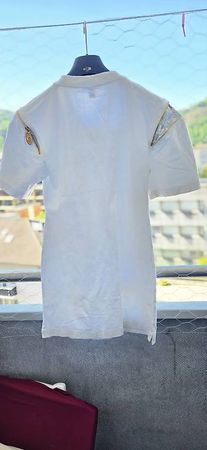 T-shirt Louis Vuitton bianca con zip sulle spalle 