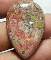 Cabochon L-6860 – Leopardenhaut Jaspis 31X22X6mm 26.95 Karat