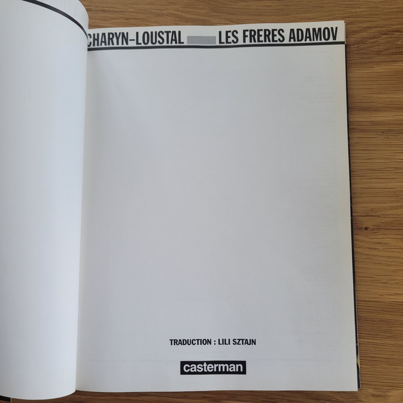 Fumetti: BD EO Cotée Charyn-Loustal Les Frères Adamov – Usato da Biel/Bienne venduto da Destockweb 1