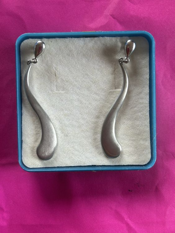 Boucles D'oreilles Plaquées Or Design Futuroscope - Occasion