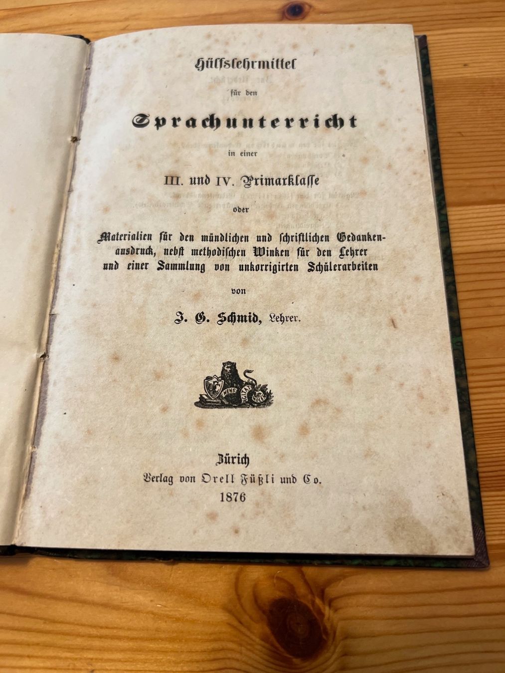 Libri: antikes Taschenbuch Sprachunterricht 1876 – Usato da Degersheim venduto da Rrimi 1