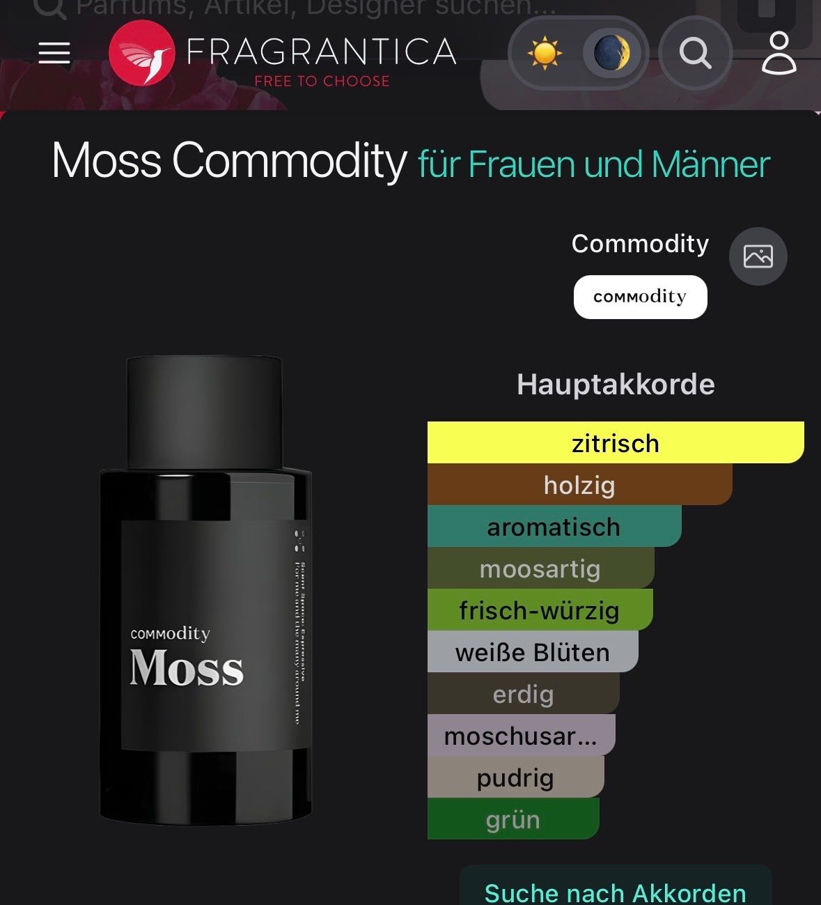 Parfum & Eau de Toilette: Moss Commodity Duftprobe EDP 2ML – Gebraucht aus Zürich von deruja 4