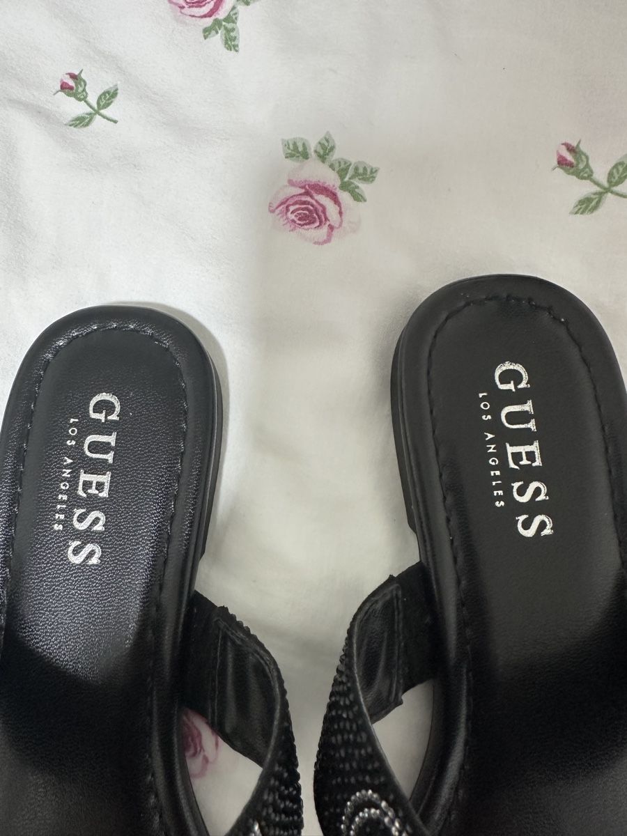 Guess Scarpe da donna: Guess Sandalen Schwarz Glitzer – Nuovo (secondo la descrizione) da Oberurnen venduto da nes_8xqt 3