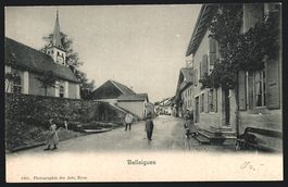 Ballaigues, Strassenpartie an der Kirche