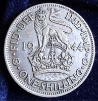 GROSSBRITANNIEN 1 SHILLING 1944 SILBER