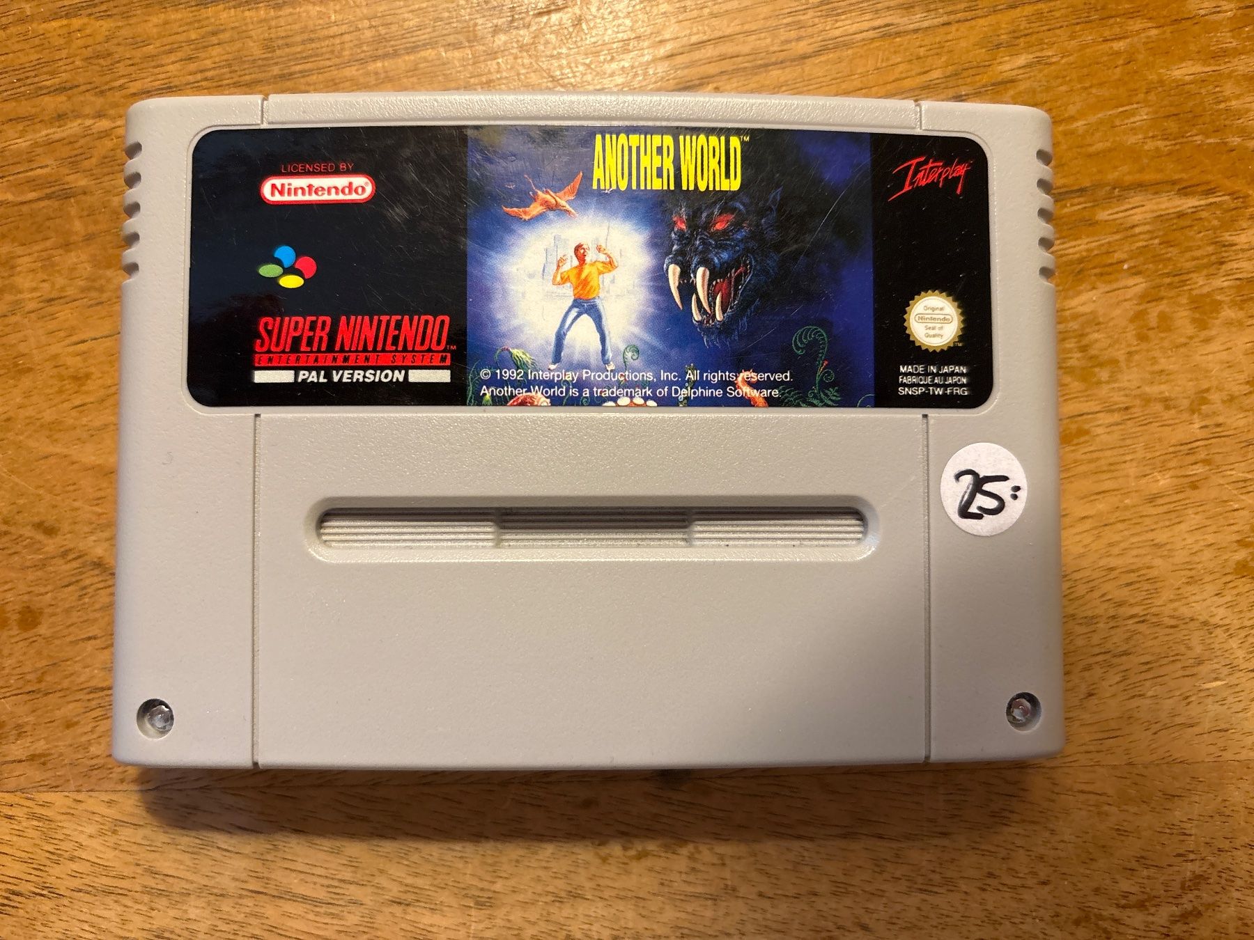 Nintendo Giochi: ANOTHER WORLD - Super Nintendo SNES – Usato da Zürich venduto da hiddentreasures_zh
