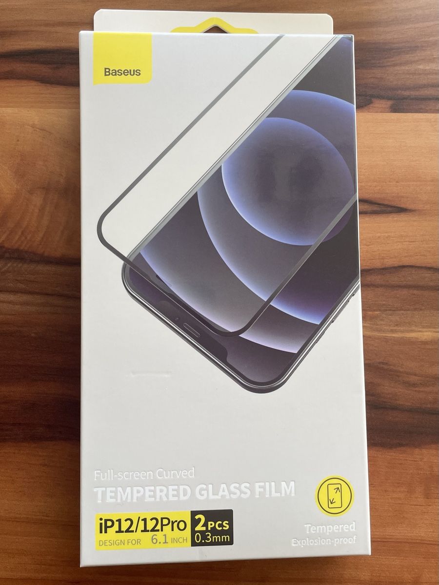 Ritocchi & pellicole di protezione: Baseus Full Screen Panzerglas Iphone 12/12 Pro – Nuovo e nell'imballaggio originale da Wil SG venduto da piranha8302
