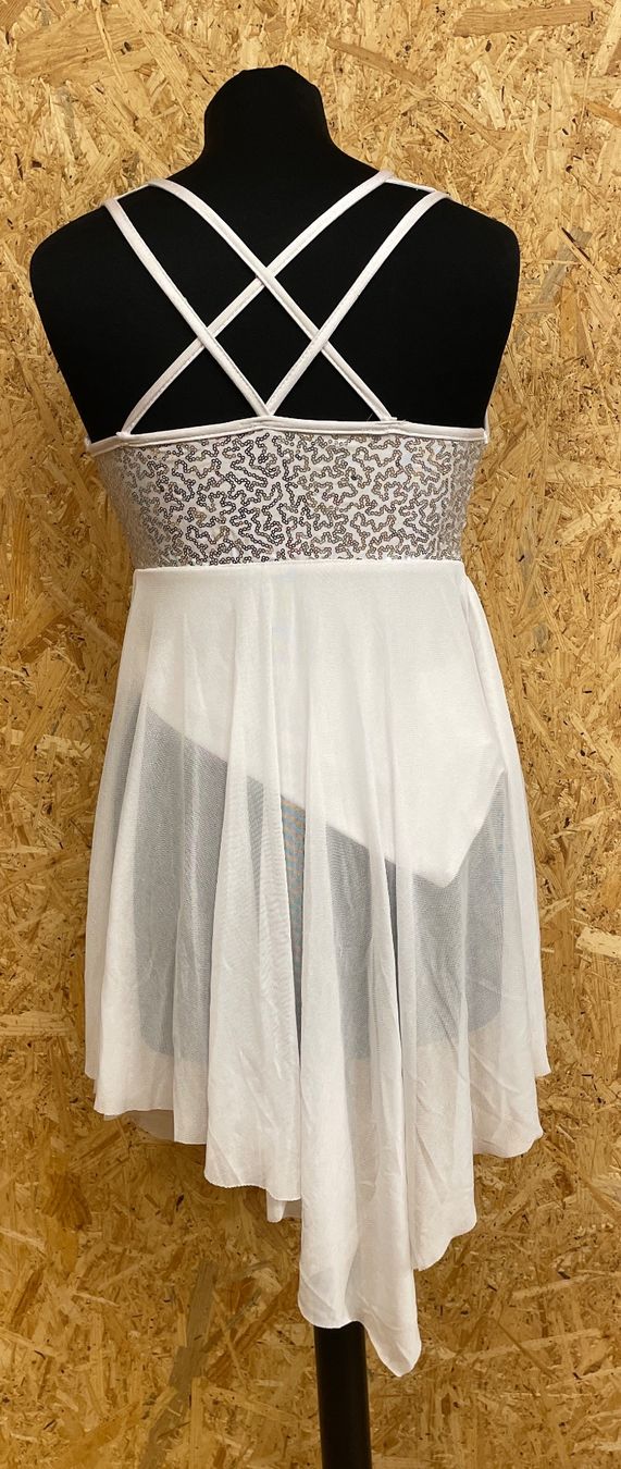 Vestiti: ROBE blanche à paillettes taille S – Usato da Lausanne venduto da PlusValue_Lausanne 1