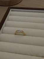 18K Goldring Au750 – 0.51ct Labordiamant Marquise – Gr. 48