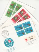 SBK 548 - 550 im 4er-Block FDC