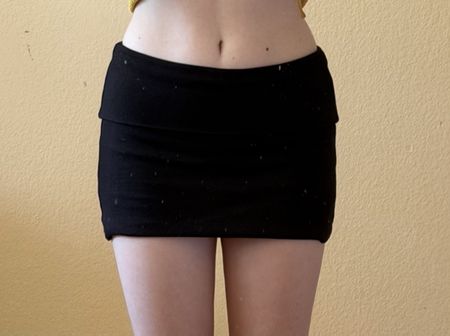 BERSHKA BLACK MINI SKIRT
