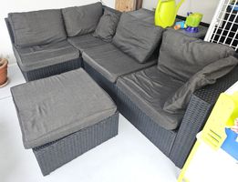 Rattan Sofagarnitur