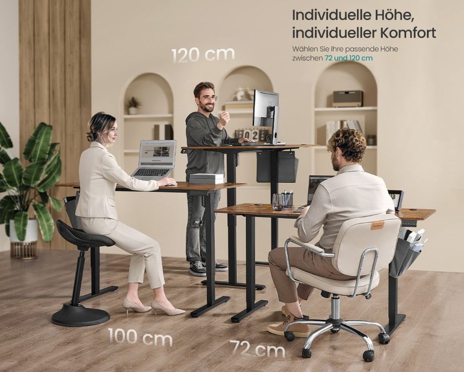 Elektrisch Höhenverstellbarer Schreibtisch FANTOM 140x60cm 9