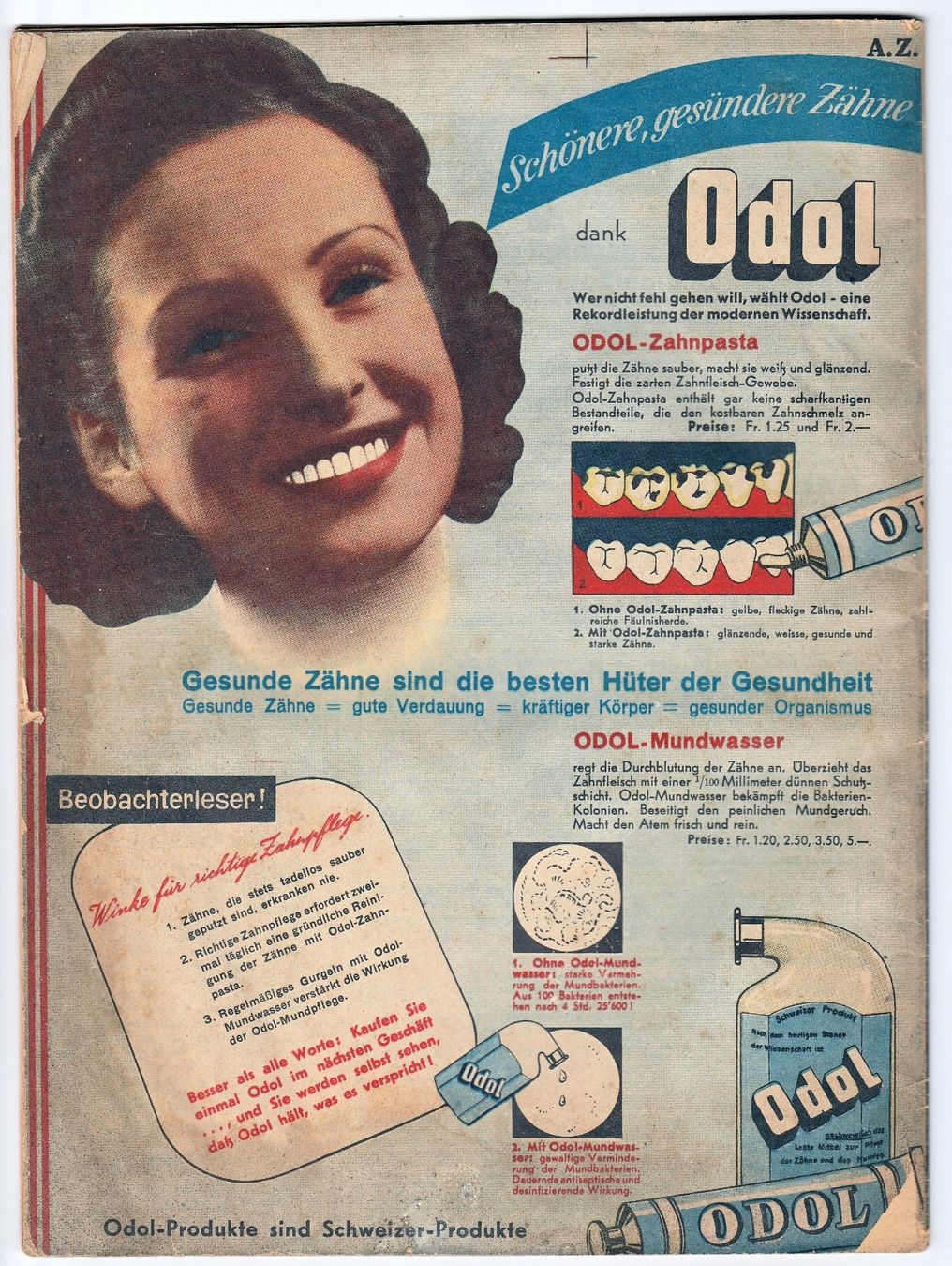 Revues & Magazines: Zeitschrift:   Beobachter,  September 1940 mit grünem ES – D'occasion à Fällanden par Blausegelfliege 9