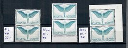 1935:  Flugpost 3 Stück Paare Nr. F 10z.+10za.+10zb.**