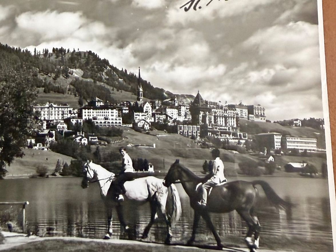 Cartoline postali: St. Moritz - Chevaux 1961 – Usato da Lutry venduto da Ediego 2