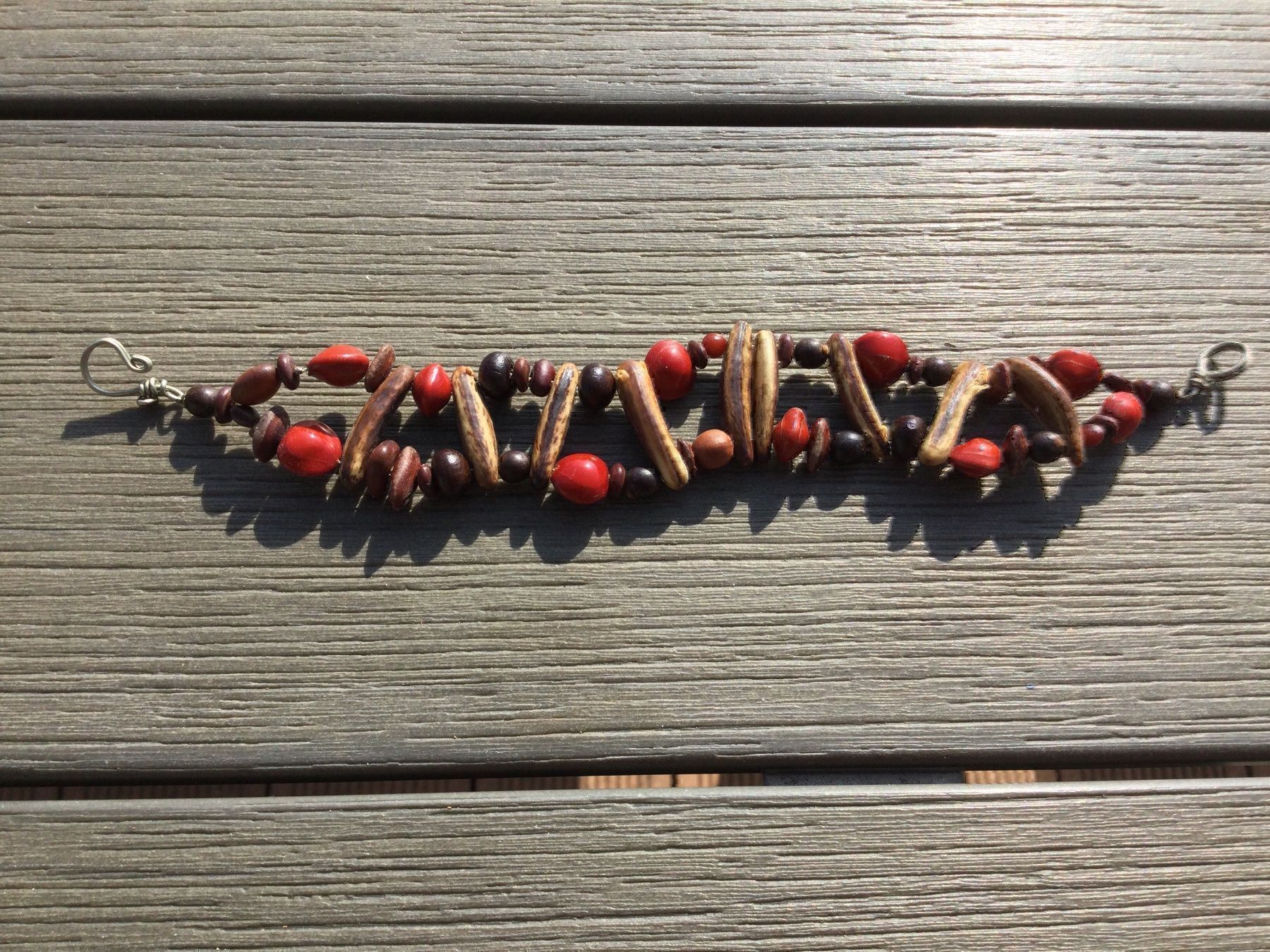 Armbänder & -reifen: Bracelet ethnique perles en bois max19cm – Gebraucht aus Agiez von chouchanelle 1