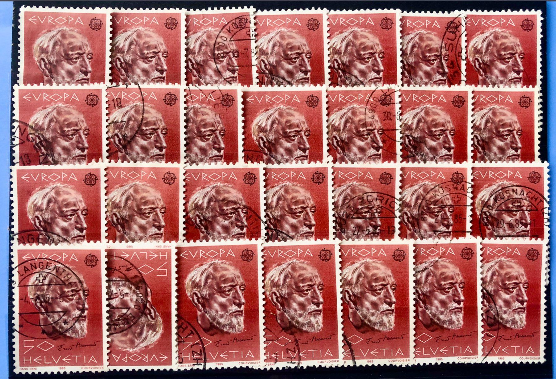 Tutti i francobolli: Nr.715 Ernest Anssermet  Europa  mit Stempel      – Usato da Aarau venduto da Billa007