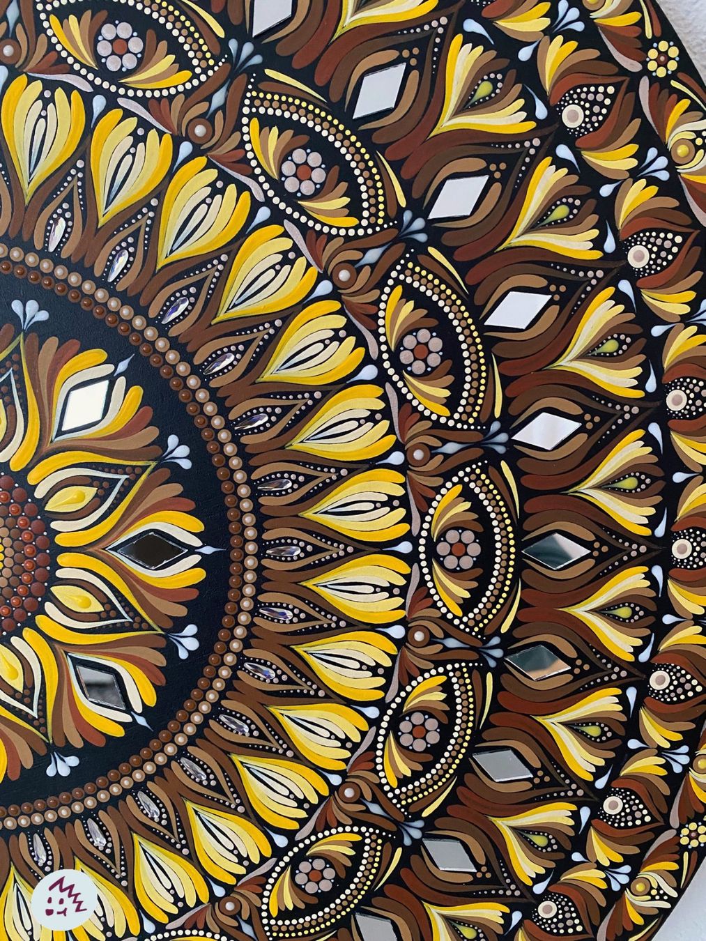 Dipinti: Mandala auf Holz, Mandala Bild, Gemälde, Geschenk, Kunst – Nuovo e nell'imballaggio originale da Fanas venduto da Omibia 2
