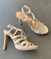 Gr 37 Sandalen Sandaletten Gold