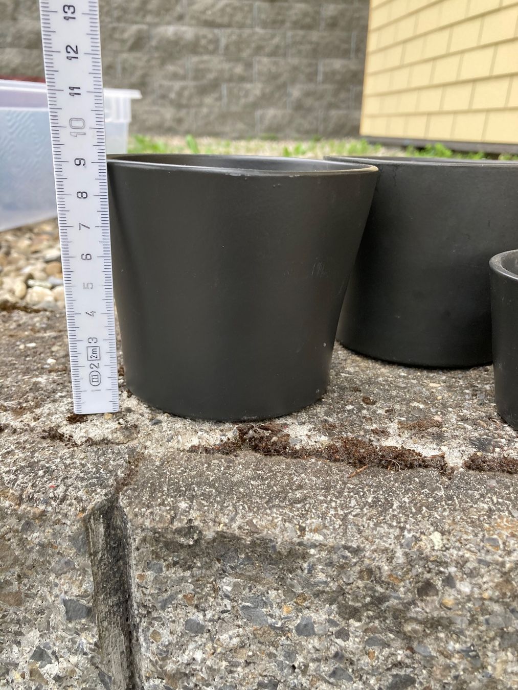 Vasi per fiori: 7x Übertöpfe schwarz – Usato da Hitzkirch venduto da eve_may 8