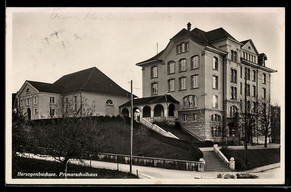 Cartoline postali: AK Herzogenbuchsee, Primarschulhaus – Usato da Berlin venduto da bartko-reher