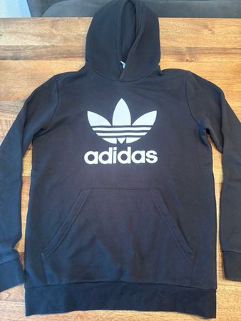 Adidas Hoodie, Schwarz, Gr. L (13-14 J.),