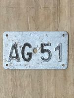 AG 51 - VELONUMMER - FAHRRADSCHILD - PLAQUE DE VELO - AG 51
