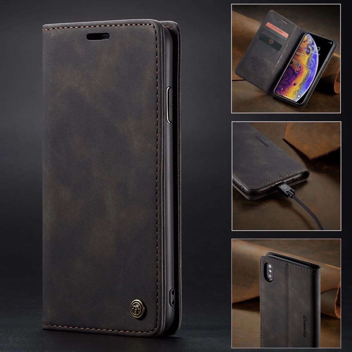 Covers & Schutzfolien: CaseMe iPhone XS Max Leder Case – Neu und originalverpackt aus Zürich von Store-247