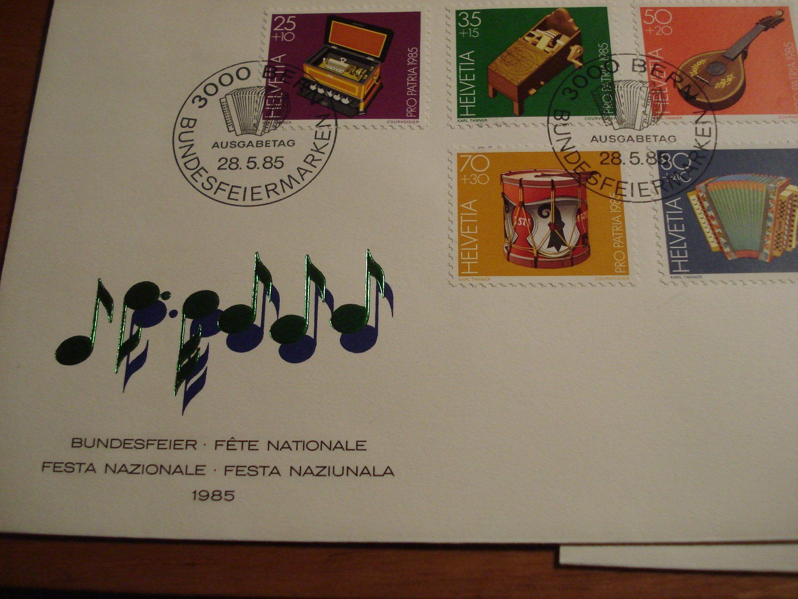 Alle Briefmarken: Pro Patria 1985, FDC Satz + Briefe 4erblock – Gebraucht aus Niederwil AG von morostahu
