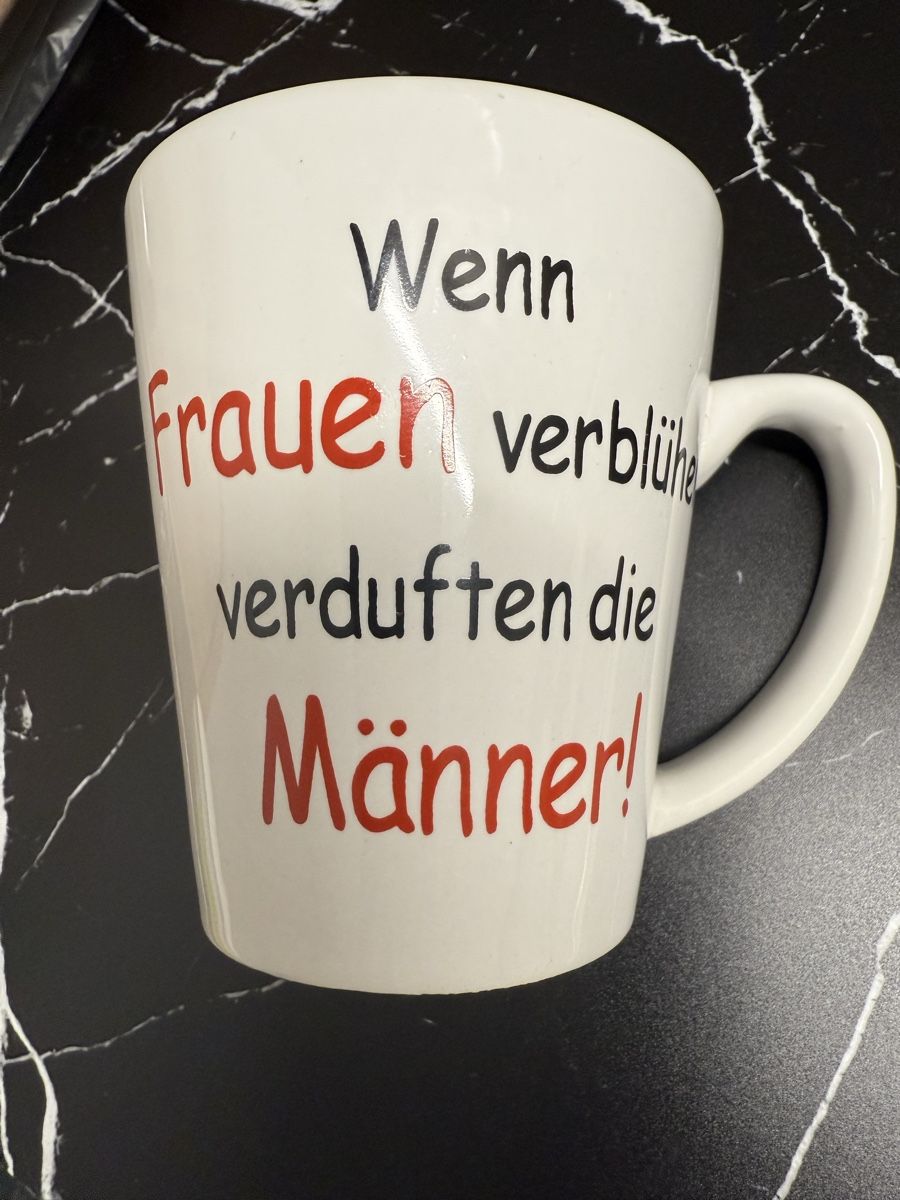 Tazze: Tasse  mit Spruch Humor Witz Geschenk – Usato da Volketswil venduto da cinicini