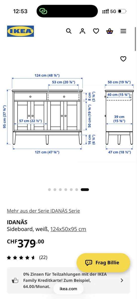 Kommoden: Sideboard IDANÄS (Ikea) – Gebraucht aus Frauenfeld von eve1ine 7